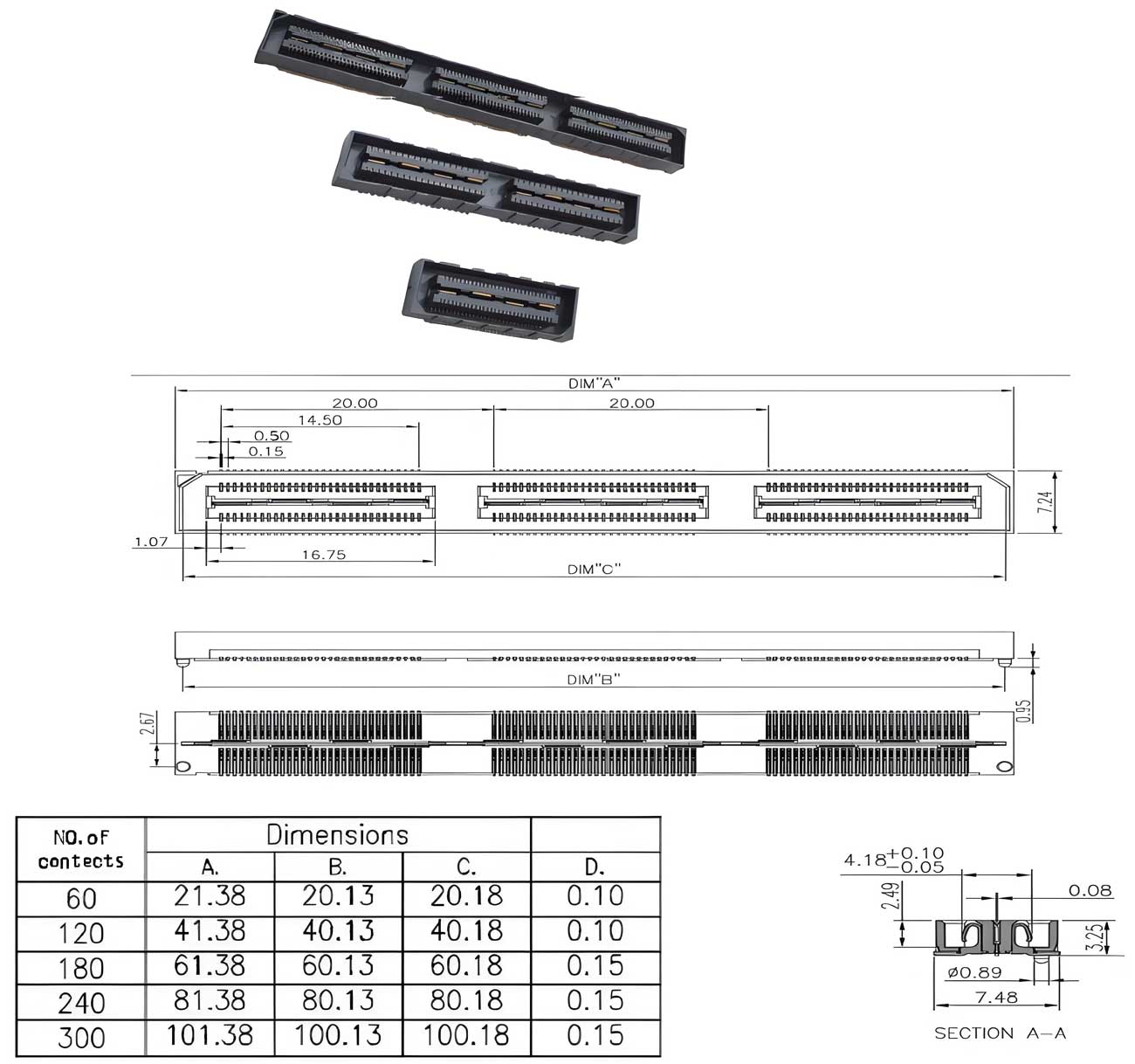 80X Series - 0.50mm Pitch Socket