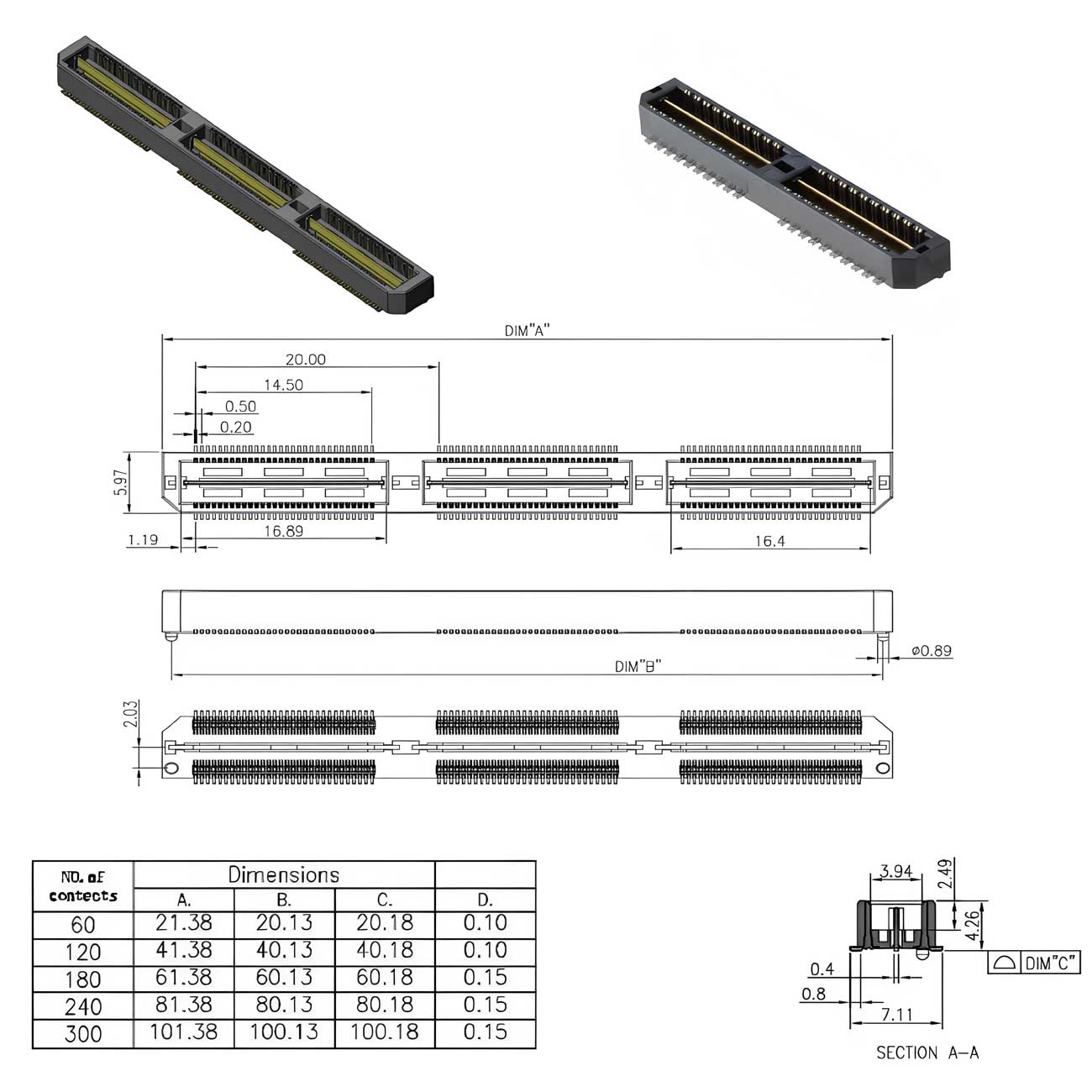 80X Series - 0.50mm Pitch Plug