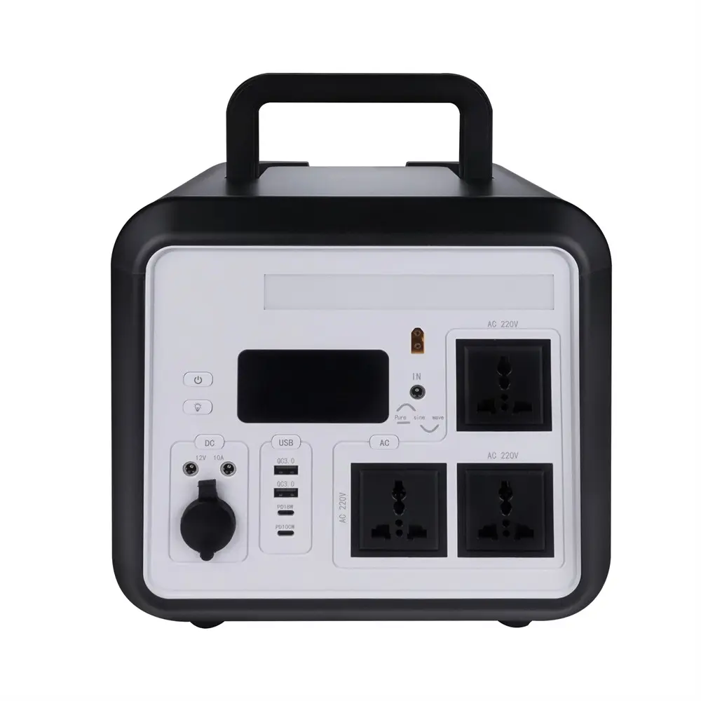 Wholesale Sourcing Factory 1200W Portable liFepo4 Power Station 12.8V AC220V Outdoor Energy Storage Power bank Manufacturer, Exporter