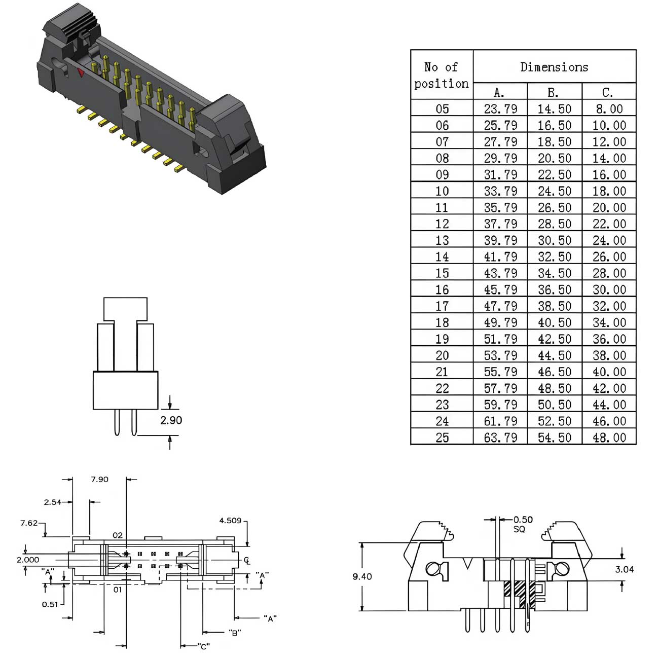 Horn Series 2.0mm Pitch Plug