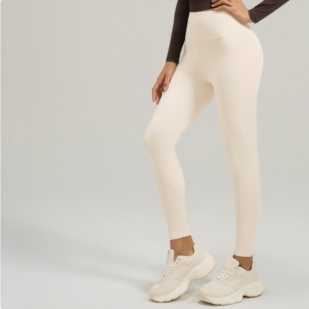Custom Buttery Soft 4 Way Stretch Yoga Pants High Rise No Front Seam Anti See Through Fitness Leggings For Pilates Daily Wear