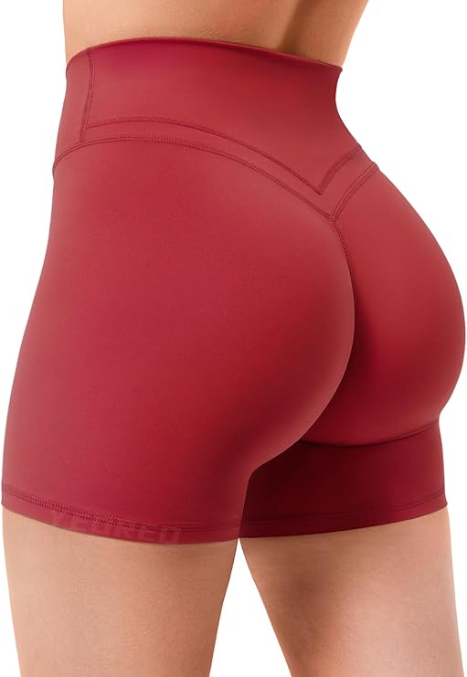 LULUL3M_ON Lined shorts Women with Pockets -Warm Winter Yoga Pants for Women Thermal Running Workout Leggings