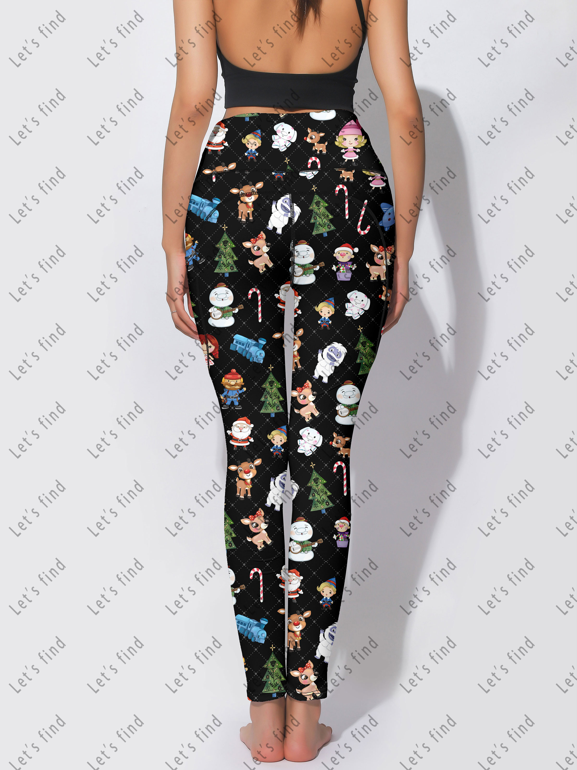New Styles High Waisted Tummy Control Fitness & Seamless Yoga Pants with Pockets,Plus-Size Women Clothing of Customized Leggings