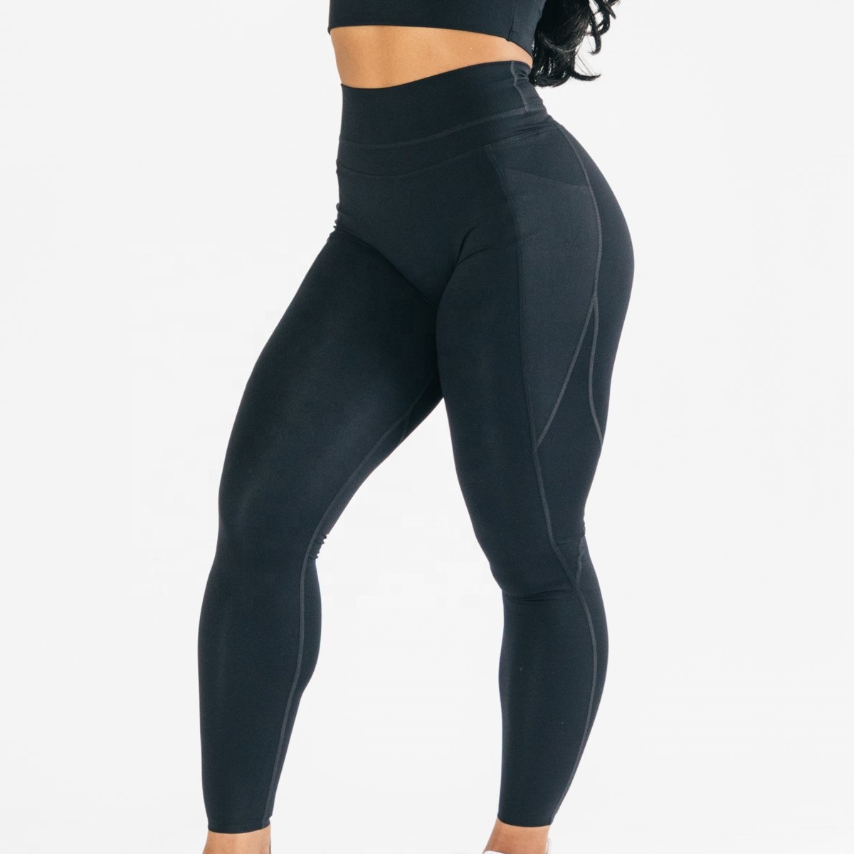 OEM/ODM Premium Quality Women's Thermal Winter Yoga Pants High Waisted Leggings Pockets Comfortable Silk Spandex Yoga Legging