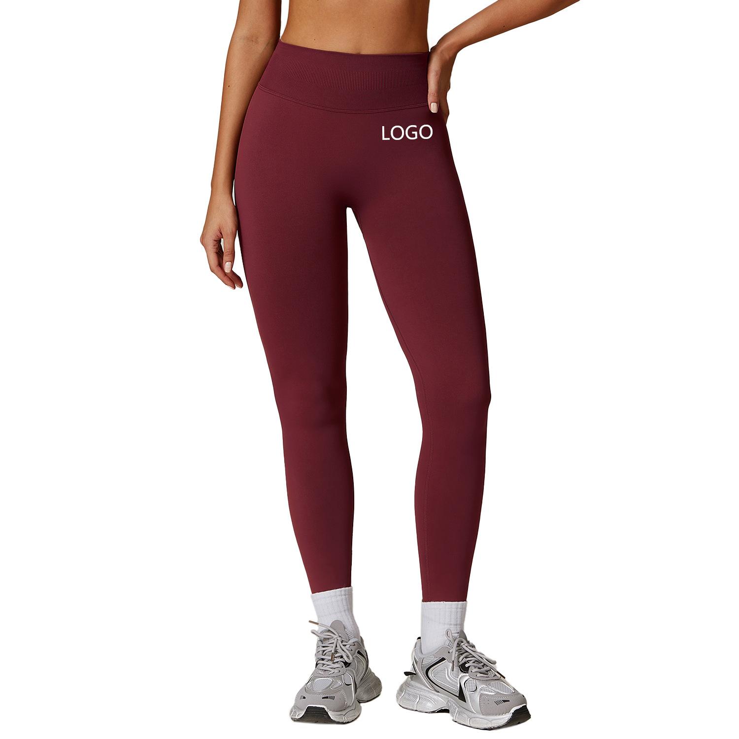 High Quality Seamless Tummy Control Yoga Pants for Women Spandex/Nylon Solid Color Gym Fitness For Outdoor Running Leggings