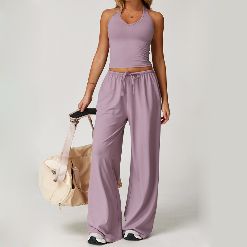 SHINBENE 30" Womens Yoga Sweatpants Wide Leg High Waisted Lounge Pajamas Pants Comfy Workout Loose Pants with Pockets