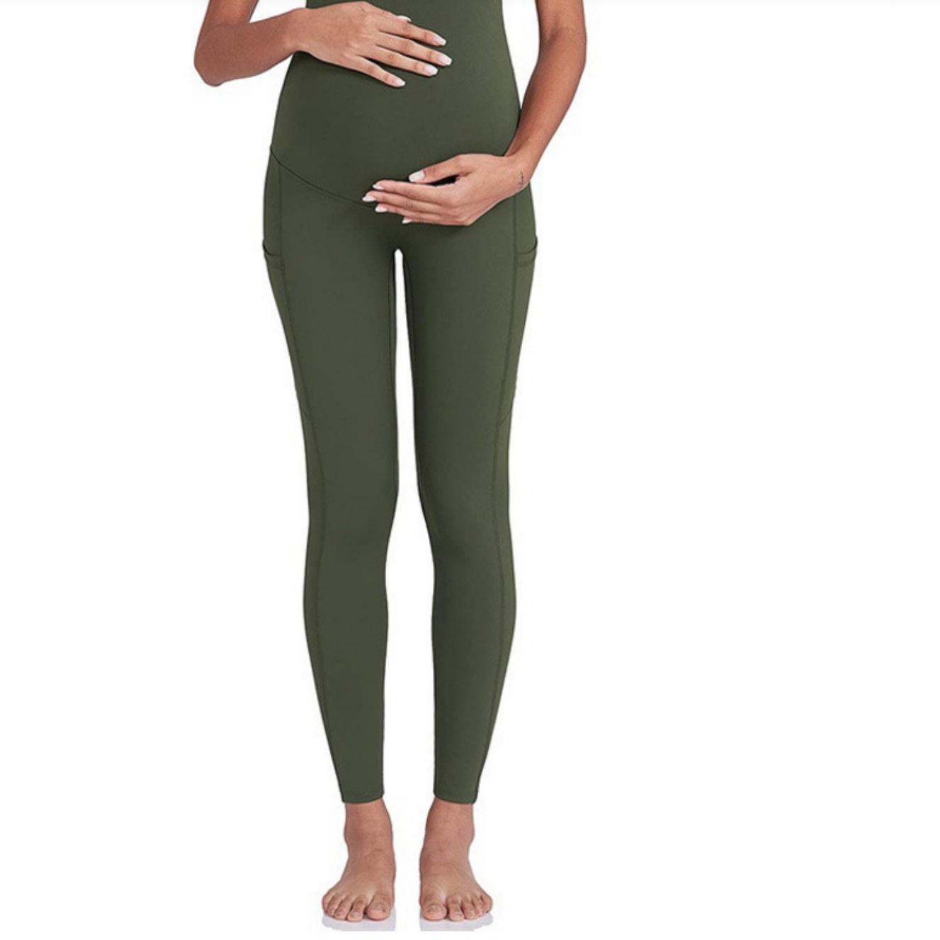 Maternity Yoga Pants Detail