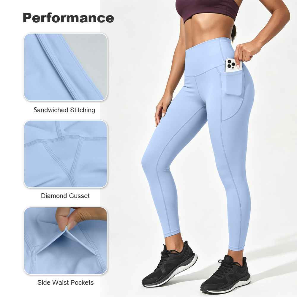Buttery Soft High Four-Way Stretch Yoga Pants for Women Breathable Moisture Wicking Full Length Leggings Low Minimum Order