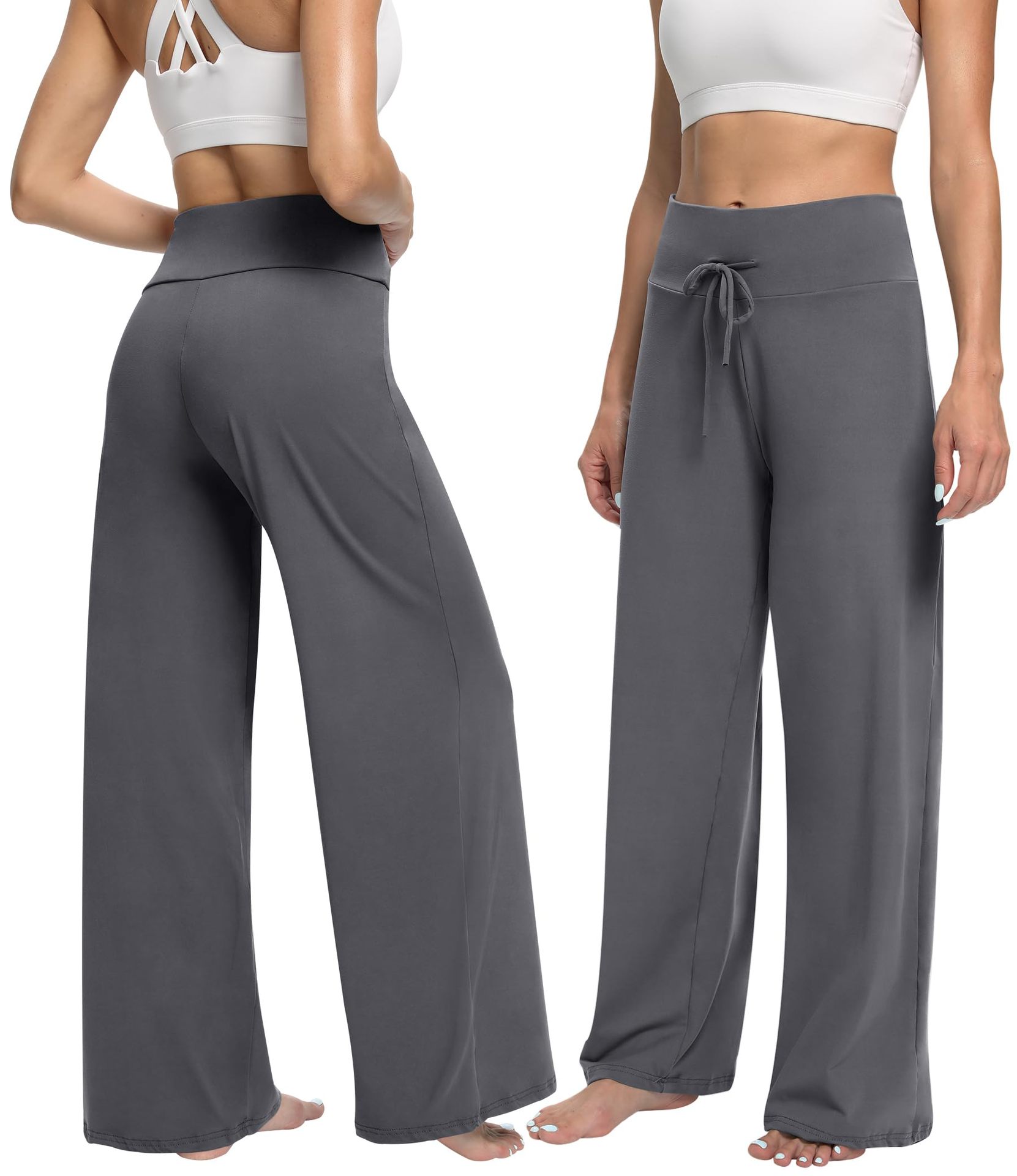 Women Lounge Wear Pants Soft High Waist Solid Wide Leg Pants Loungewear Yoga Pants for Women Premium Fitness Clothing
