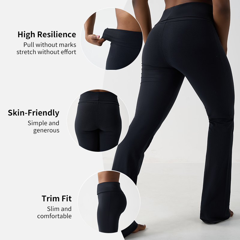 Sk1262 Women's Lounge Pants Lightweight Loose Comfy Casual Pajama Pants Cotton Spandex Workout Flare Yoga Pants