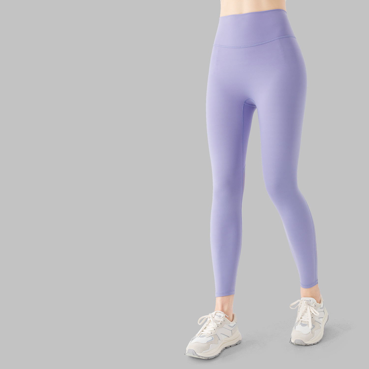 Mesh Panel Yoga Pants Women High Waist Breathable Sweat Wicking Tight Fit Workout Running Fitness Leggings