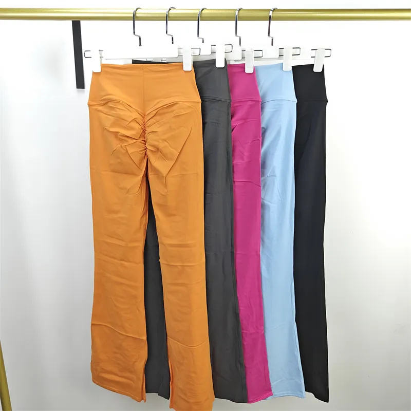 Quick-drying Casual Flare Pants for Women High Waist Wide-leg Hip Lifting Yoga Pants Fitness Sports Tight Flared Pants