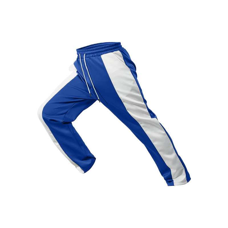 Men's High Waist Yoga Pants with Side Pockets and 4 Way Stretch Compression Fabric Athletic Pants Men