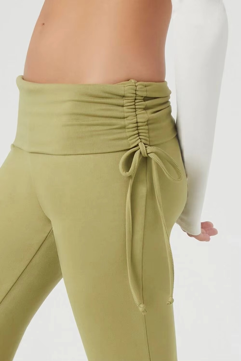 Custom Logo Girls Yoga Pants 7/8 High Waisted Flare Gym Leggings Soft Waistband Ankle Length Eco-Friendly Four-Way Stretch