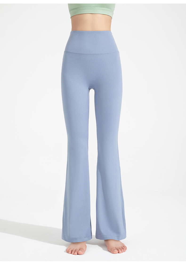 Women's High Waist Flare Yoga Pants, Antibacterial 4-Way Stretch Butt Lifting Workout Leggings