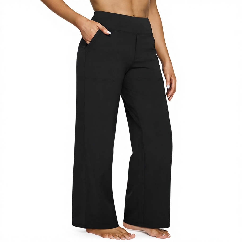 G4Free EverGoing Women's Yoga Pants Loose Wide Leg Pockets High Waist Stretch Dress Casual Sweatpants Petite/Regular/Tall