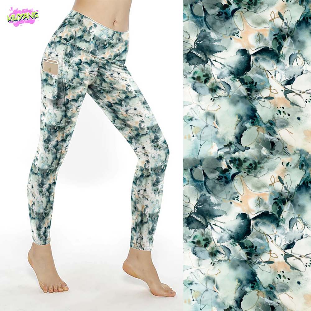 LULU Buttery Soft Eco-friendly Women's High Waist Workout Printed Yoga Pants Recycled Leggings with Pockets for Women