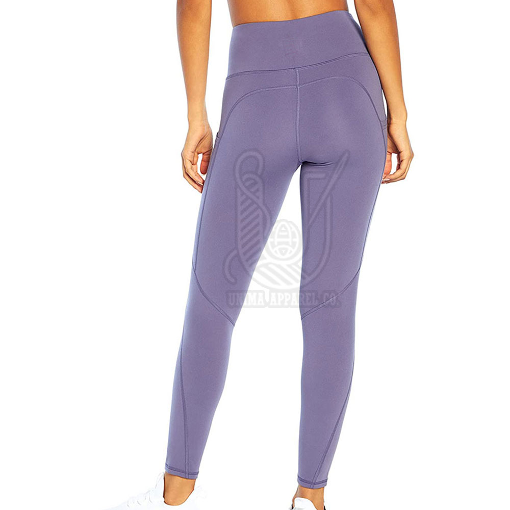 Low MOQ High Quality Women's Yoga Pants Mid Waist Elastic Waist Solid Pattern Breathable Eco-Friendly Quick Dry Fitness Wear