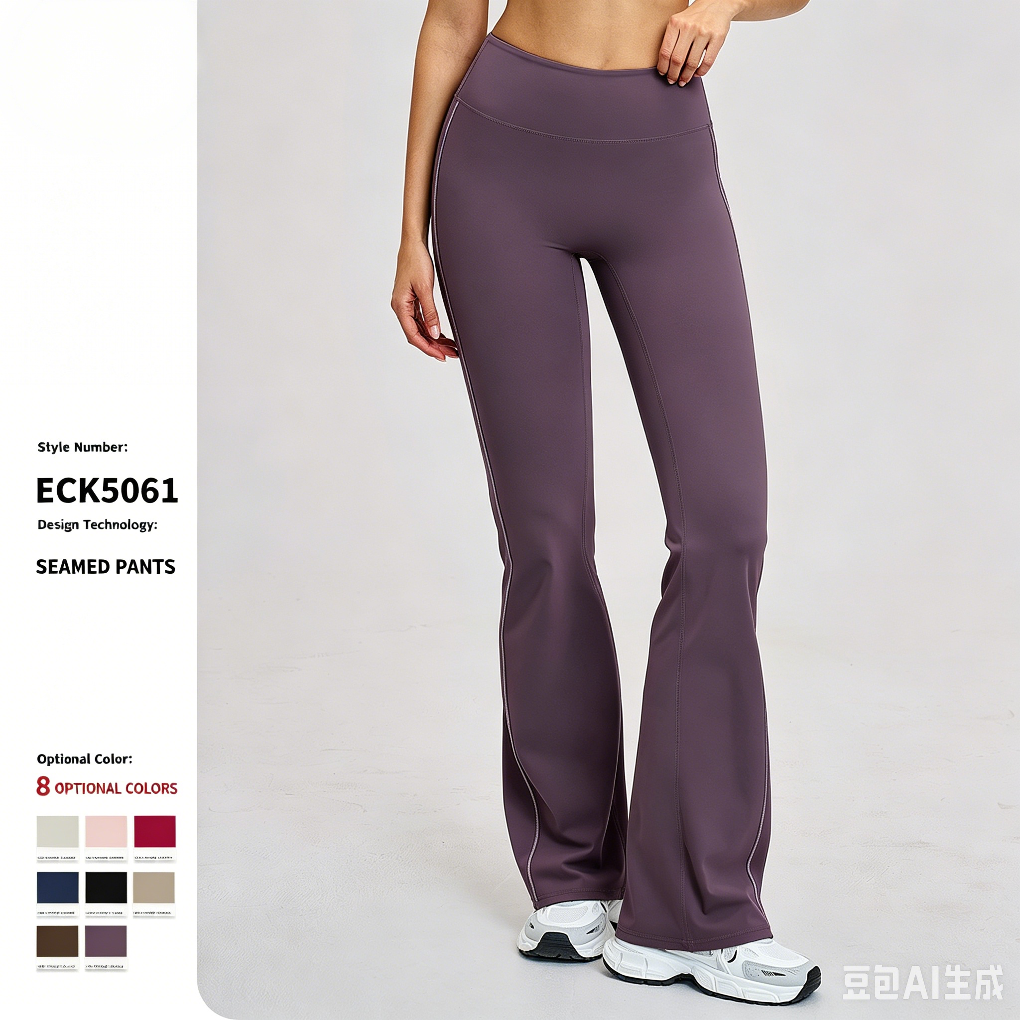Petite Women's High Waist Full Length Spandex Yoga Leggings Breathable Seamless Compression Elastic Waist Gym Wear 300g