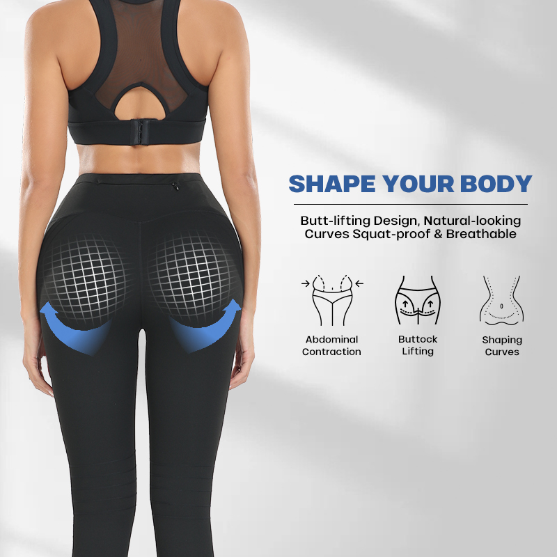 Wholesale Low Price Tummy Control Plus Size Breathable Push up Ladies Yoga Pants High Waist Tights Yoga Leggings for Women