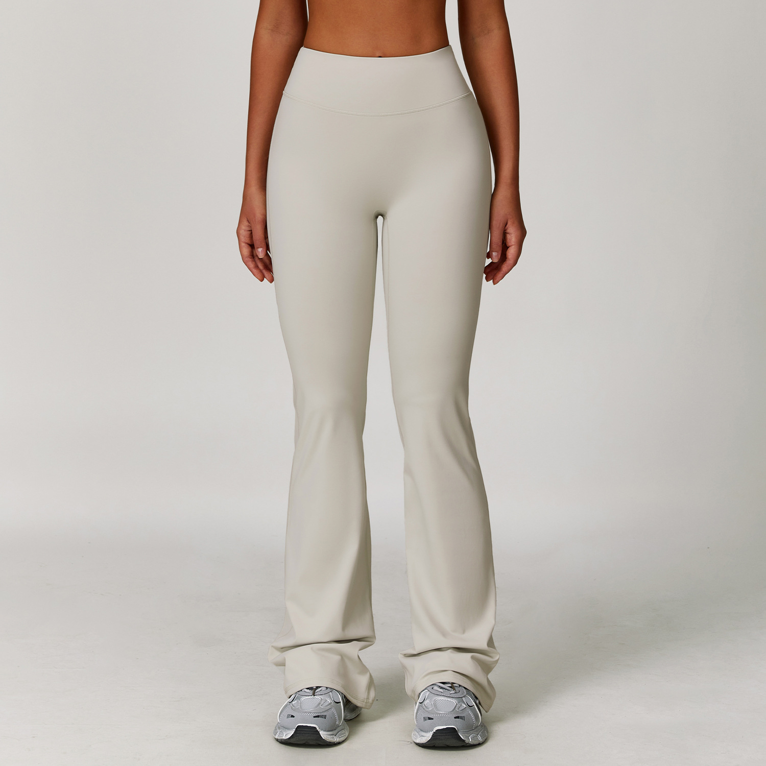 Petite Women's High Waist Full Length Spandex Yoga Leggings Breathable Seamless Compression Elastic Waist Gym Wear 300g