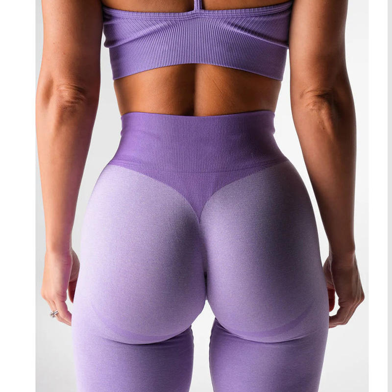 New Arrival High Waist Deep v Shape Yoga Pants Leggings Women Seamless Knitted Fitness Workout Tights Gym Leggings
