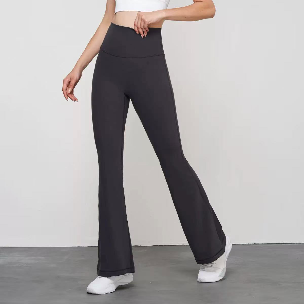 Bootcut Yoga Pants Women Flare Leggings High Waisted Slim Fit Elastic Waist Sweat-Wicking Tummy Control Spandex/Nylon Workout