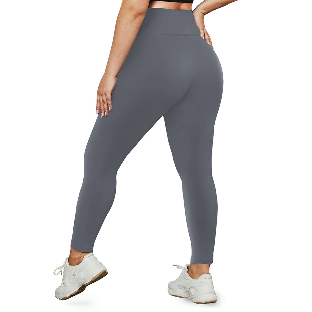 High-Waist Plus Size Yoga Leggings 1XL-5XL Ultra-Stretch Gym Tights for Women