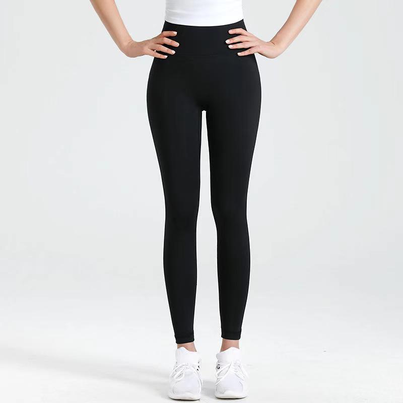 2024 Unembarrassed Line Breathable Quick Dry Slimming Fitness Gym Pants Solid Print Yoga Set Plus Size OEM Supply