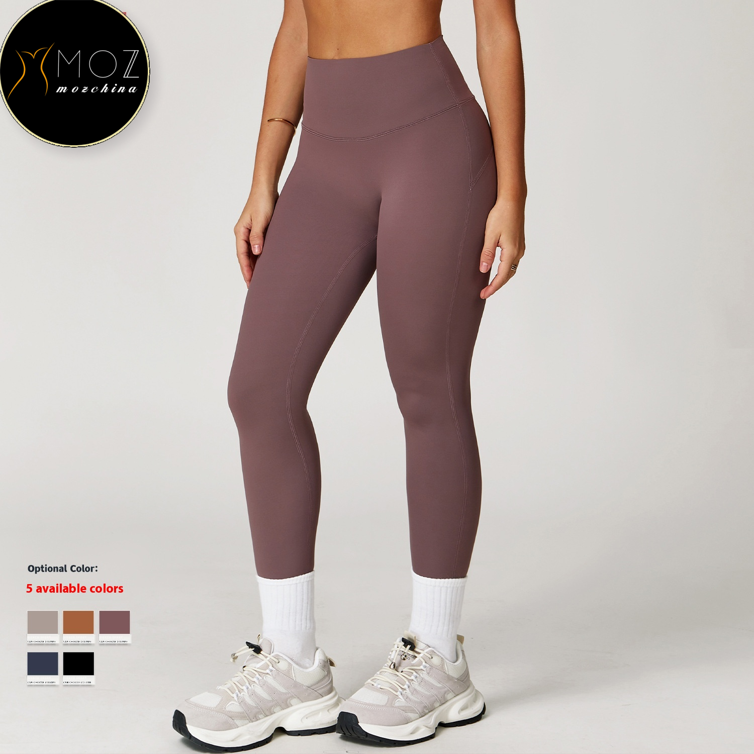 Women's High-Waisted Yoga Pants Naked Feel Slimming Leggings Solid Pattern Workout &amp; Gym Sport Pants Plus Size Training Pants