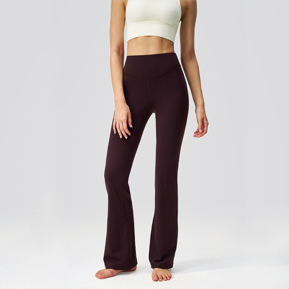 Women's High-Waist Flare Yoga Pants - Hip Lifting Bootcut Leggings Bare Feel Quick Dry &amp; Breathable Sports Trousers