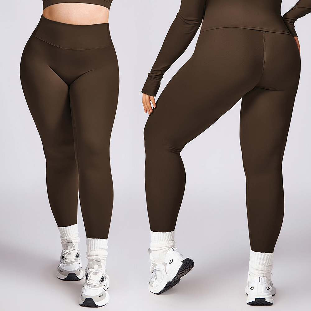 DBCK8047 Quick-drying Nude Feeling Butt Lifting Yoga Pants Abdomen High Waist Fitness Pants Outdoor Running Sports Leggings