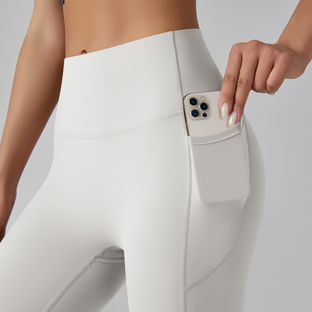 High Waist Solid Yoga Pants Women's Traceless Quick-drying Breathable