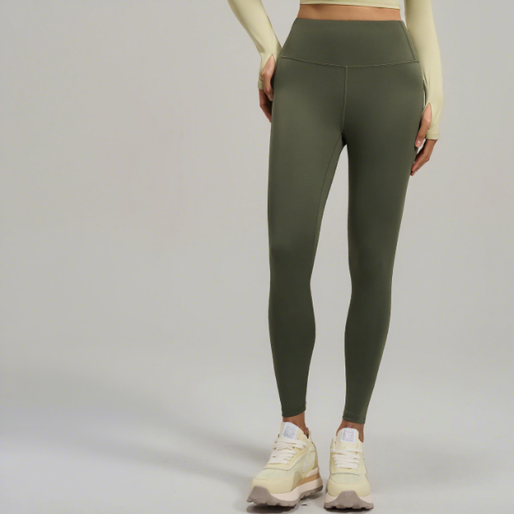 Custom Buttery Soft 4 Way Stretch Yoga Pants High Rise No Front Seam Anti See Through Fitness Leggings For Pilates Daily Wear