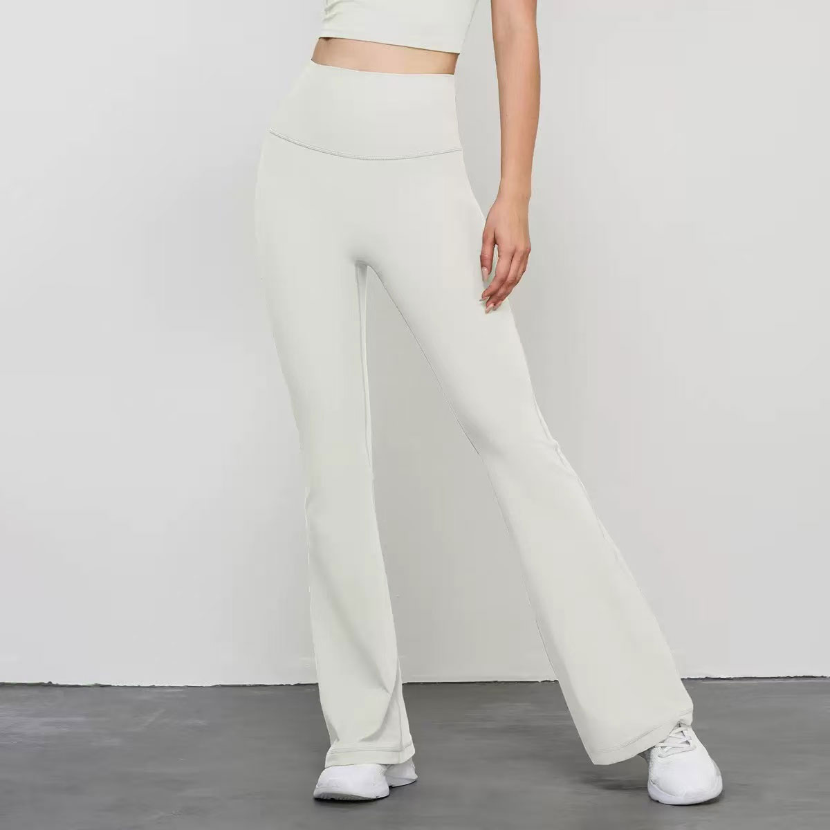 Bootcut Yoga Pants Women Flare Leggings High Waisted Slim Fit Elastic Waist Sweat-Wicking Tummy Control Spandex/Nylon Workout