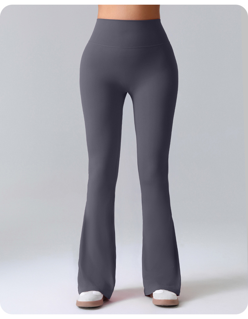 Wide Leg Bell Bottom Yoga Pants Butt Lifting Flare Yoga Leggings V Back Bootcut Scrunch Workout Leggings Pants for Women