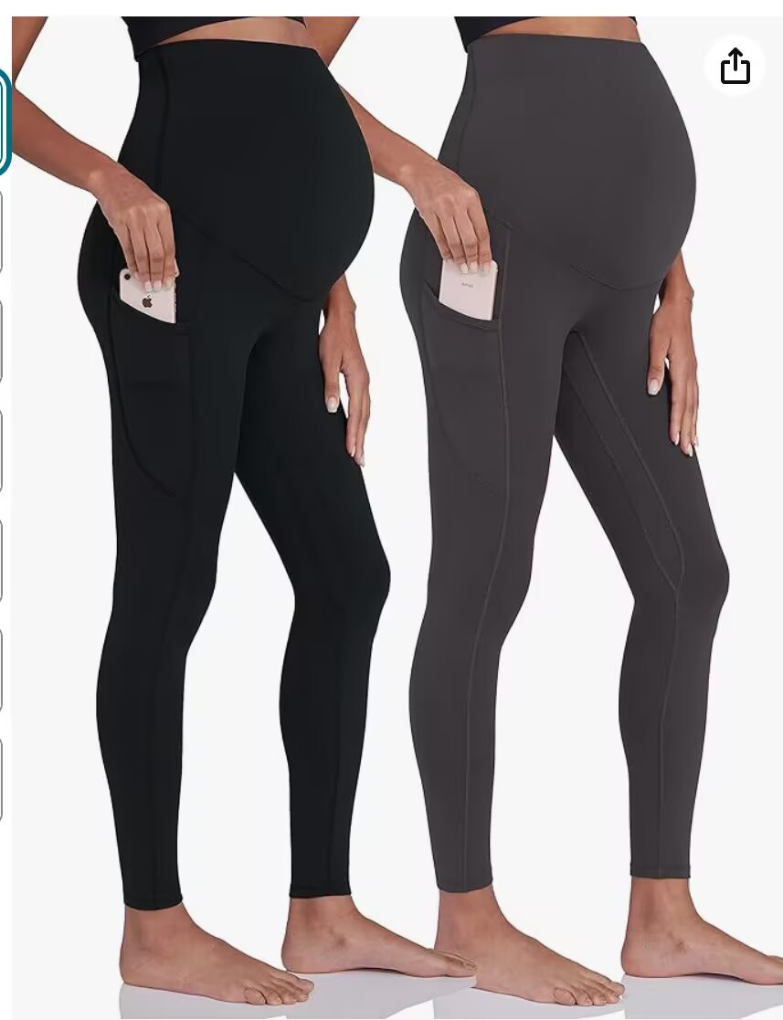 Maternity Yoga Pants Detail