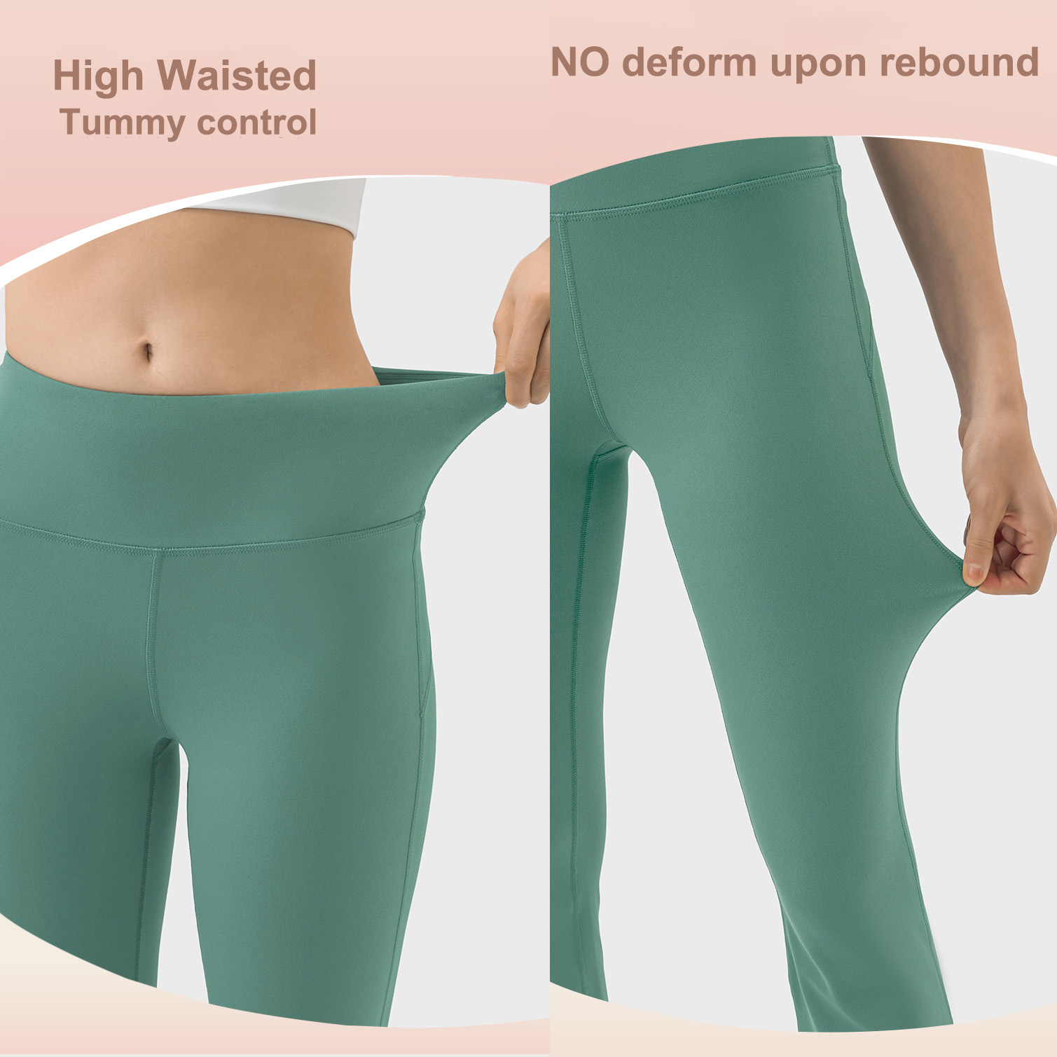 Eyun Women Buttery Soft 28"/30"/32"/34" Inseam Tummy Control Workout Long Bootleg Work Yoga High-Waisted Flare Leggings Pants