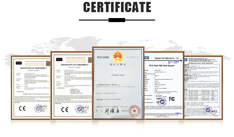 Quality and compliance certificates