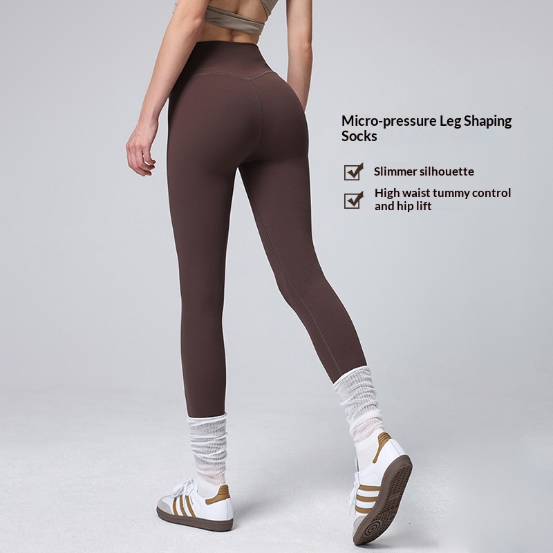 Plus Sizes Yoga Leggings Pants Womens Ankle-Length Pockets Training Tight High Waist Hip Lifting Breathable Quick-drying Sports