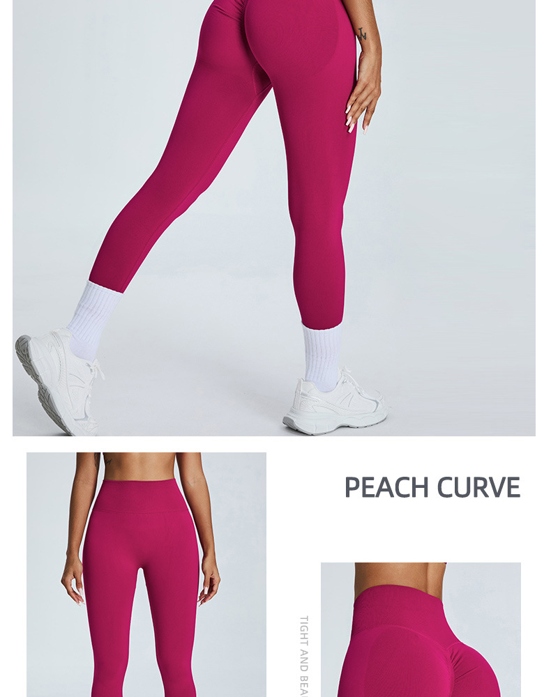 Seamless High-Waisted Yoga Pants with Contrast Binding Slim-Fit Workout Leggings for Running & Training