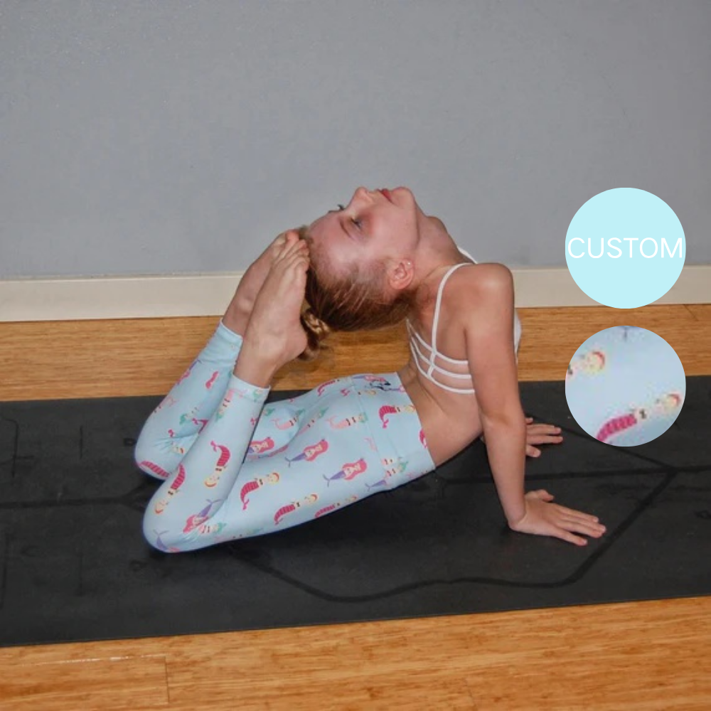 Lucky Sprout Girls Breathable Quick Dry Yoga Pants Children Sports Tight Skin Friendly Fitness Trousers Girls Yoga Leggings