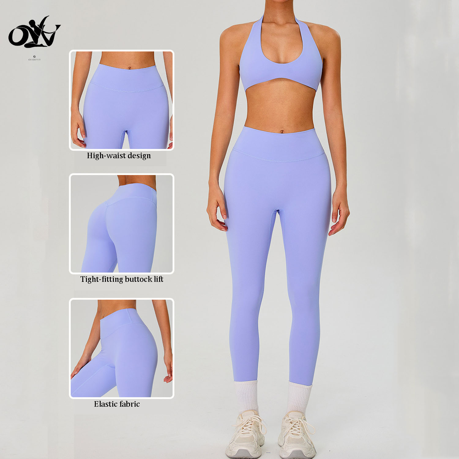 New Design Breathable Skin-friendly Tight Yoga Pants Buttock Lift High Waist Yoga Pants Quick-drying Women's Sports Leggings