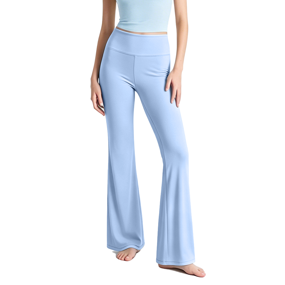 Buttery Soft Spandex/Nylon Flared Yoga Pants Women High Waist Tummy Control Bootcut Leggings Four-Way Stretch Breathable