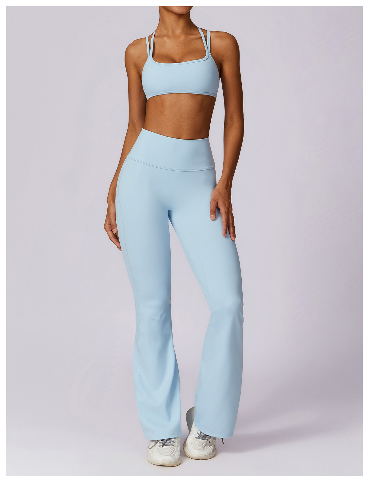 High Waist Butt Lift Workout Gym Flare Legging Pants