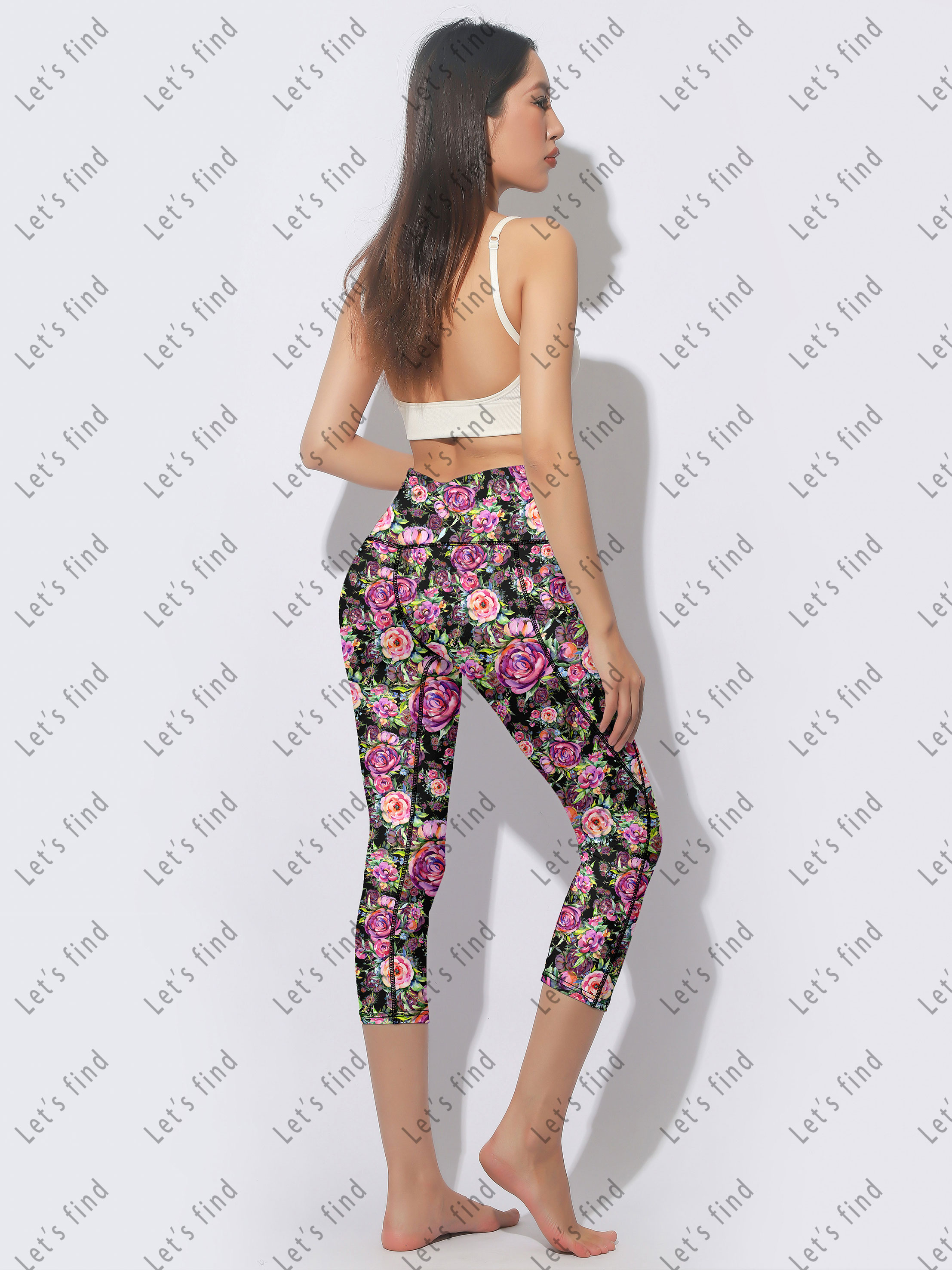 Super Soft High Waist Sporty Yoga Pants Leggings for Women Girls Breathable Knitted Custom Logo Digital Printing Wholesale Bulk