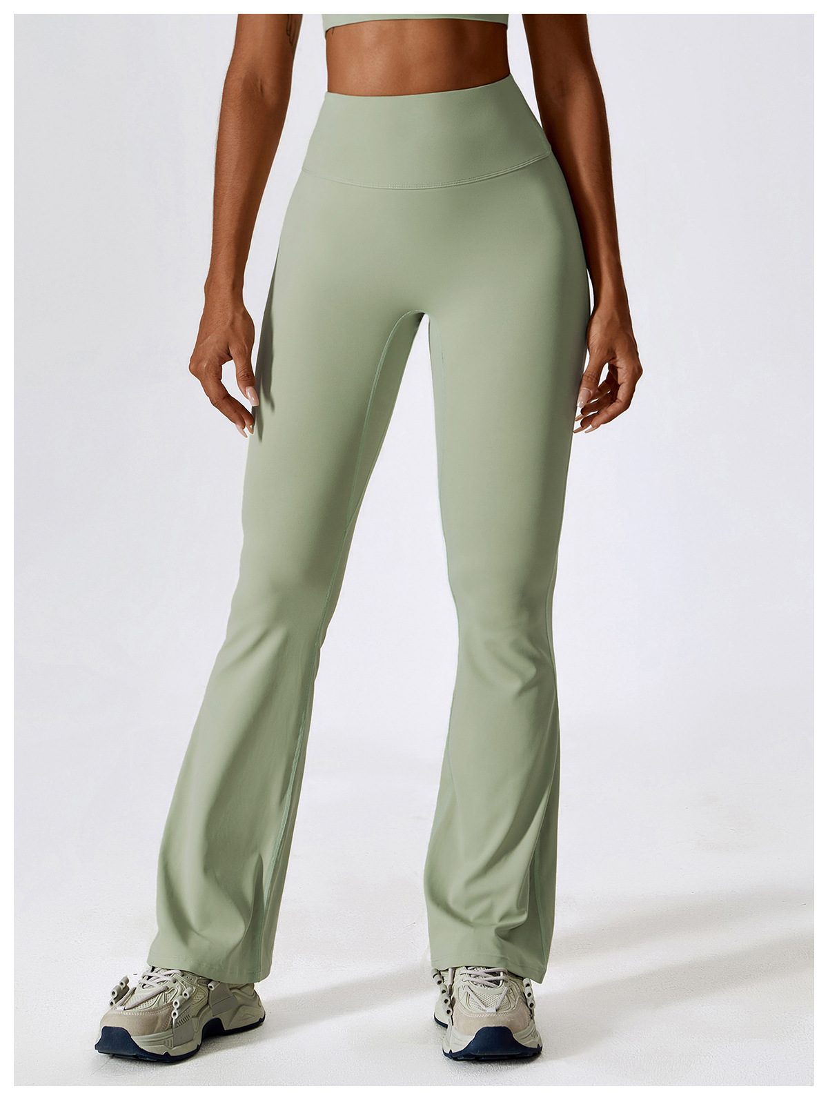 High Waist Butt Lift Workout Gym Flare Legging Pants