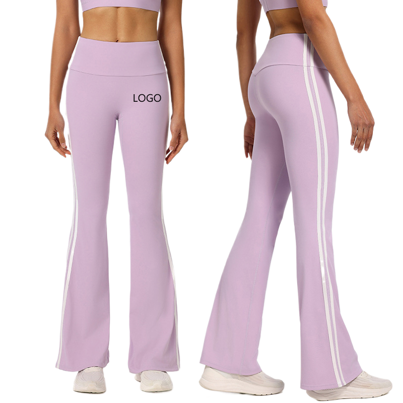 Women Sportswear High Waist Flare Pants Gym Fitness Wear Tights Yoga Outfit Quick Dry Sports Leggings for Workout