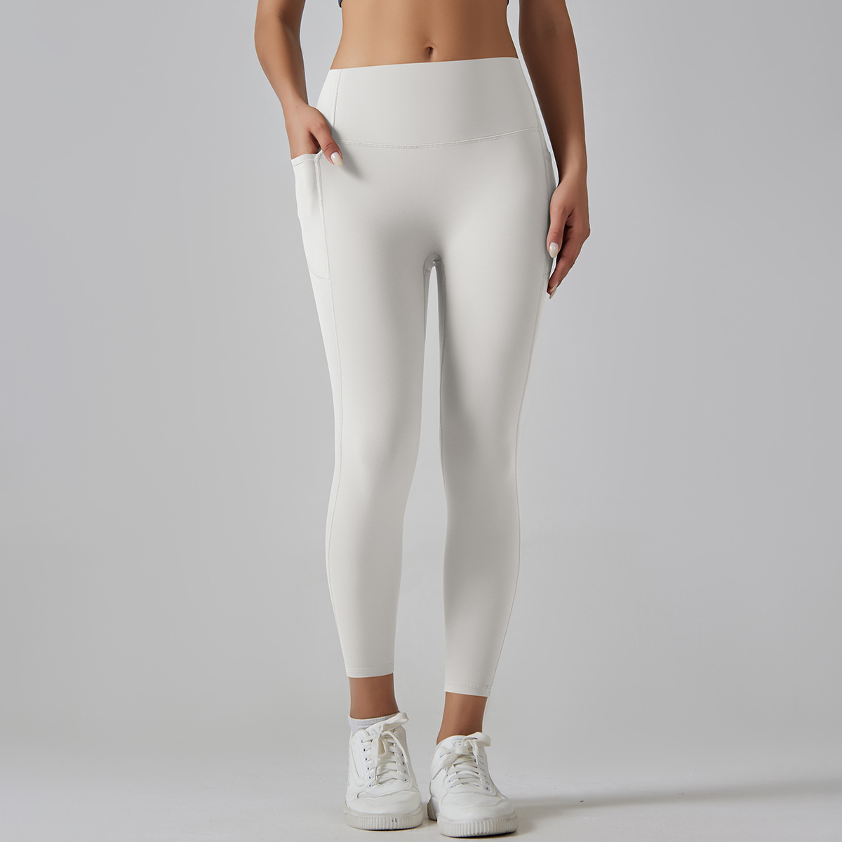 High Waist Solid Yoga Pants Women's Traceless Quick-drying Breathable