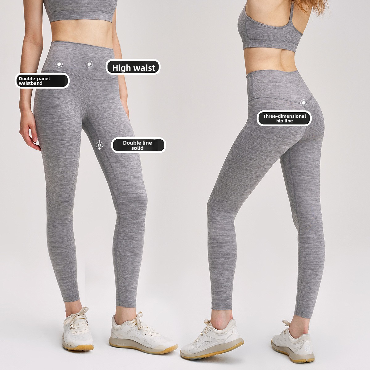 High Waisted Yoga Pants Tummy Control Gym Leggings Butt Lifting Fitness Tights Women Squat Proof Workout Running Sports Pant